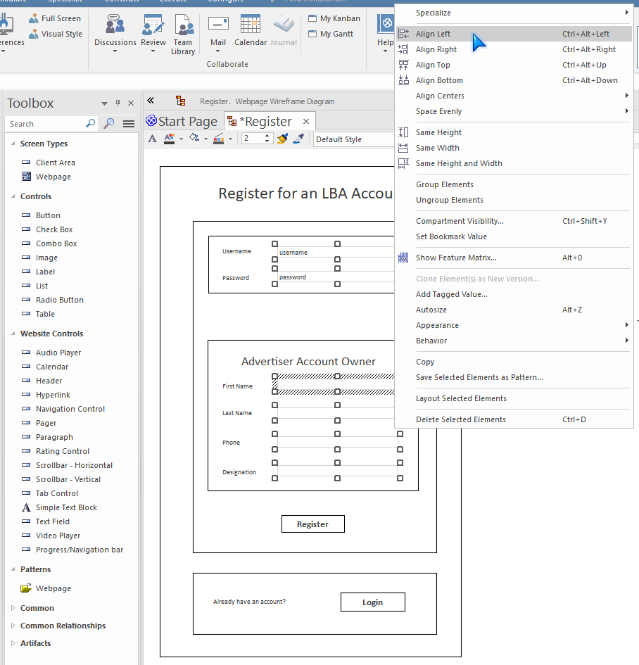 EA alignment tools