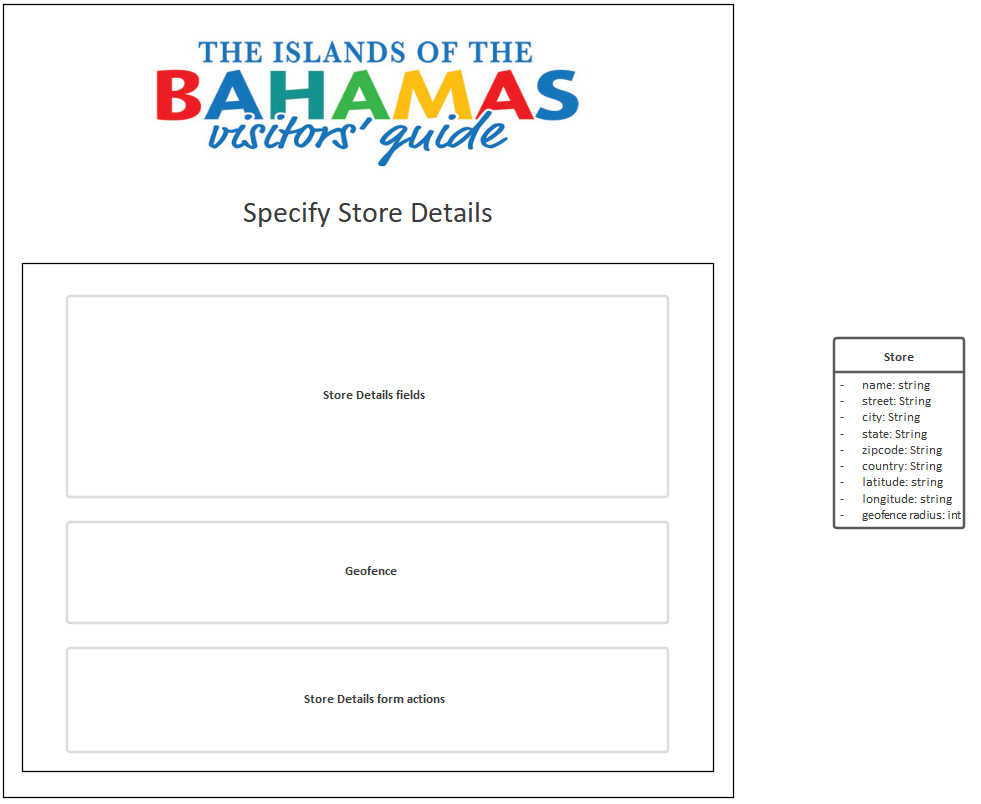 Designing the Store Details page layout